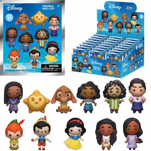 Disney Animation Characters 3D Foam Bag Clip