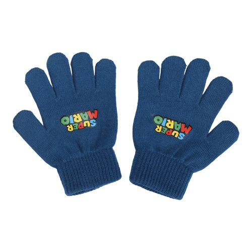Super Mario Bros. Striped Beanie and Gloves Set