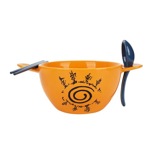 Naruto Ceramic Ramen Bowl with Chopsticks and Spoon