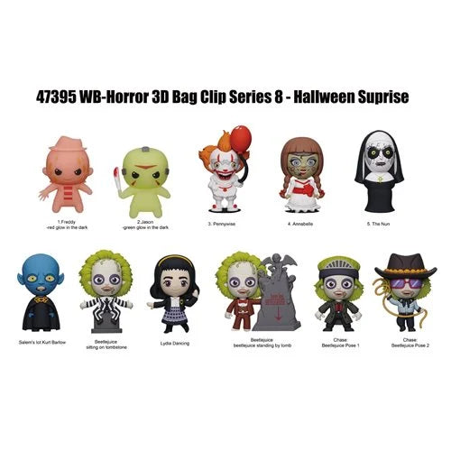 WB Horror Series 8 3D Foam Bag Clip