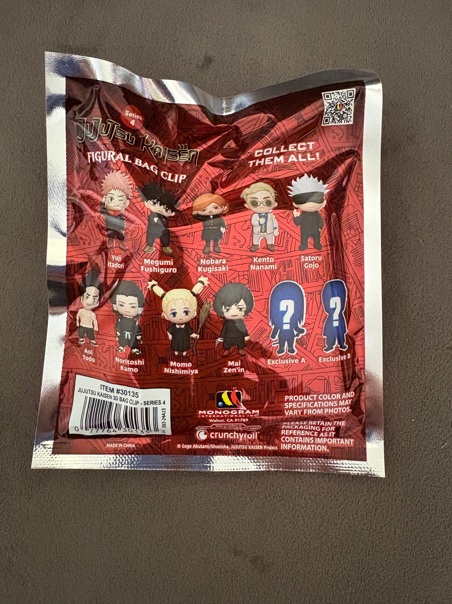Jujutsu Kaisen series 4 bag clip