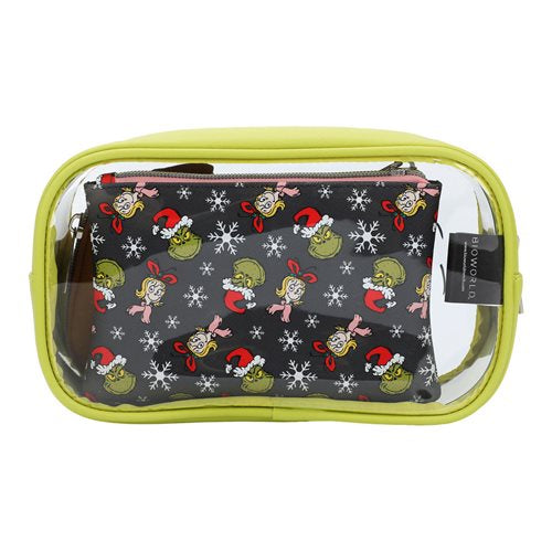 Dr. Seuss The Grinch Travel Cosmetic Bag Set of 3