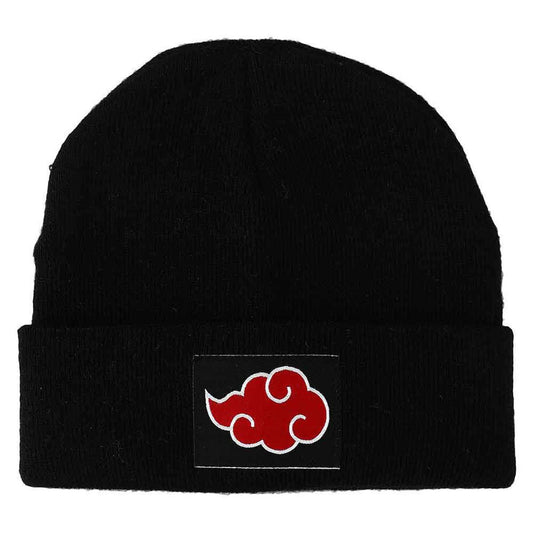 Naruto Hidden Leaf Village and Akatsuki Cuff Beanie Set of 2