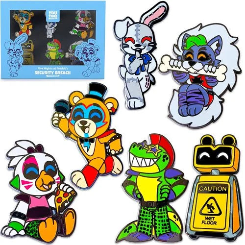 Five Nights at Freddy’s Breach Boxes Pin Set of 6