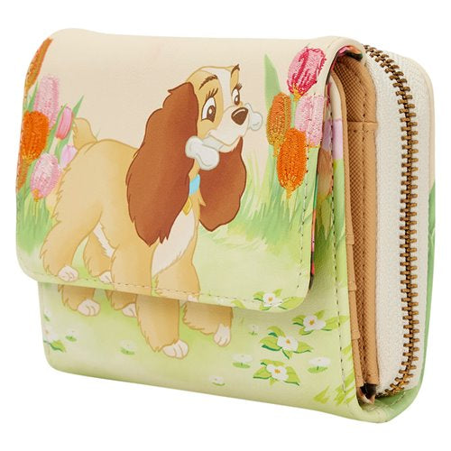 Lady and The Tramp Pastel Tulip Trifold Wallet
