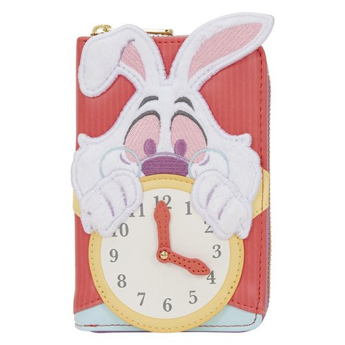 Alice in Wonderland White Rabbit Zip-Around Wallet