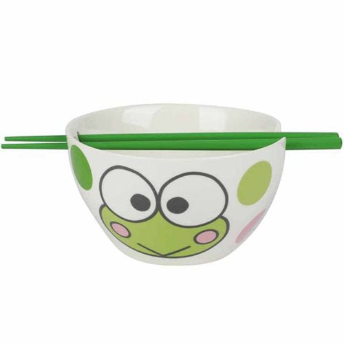 Keroppi 20 oz Ramen Bowl with Chop Sticks