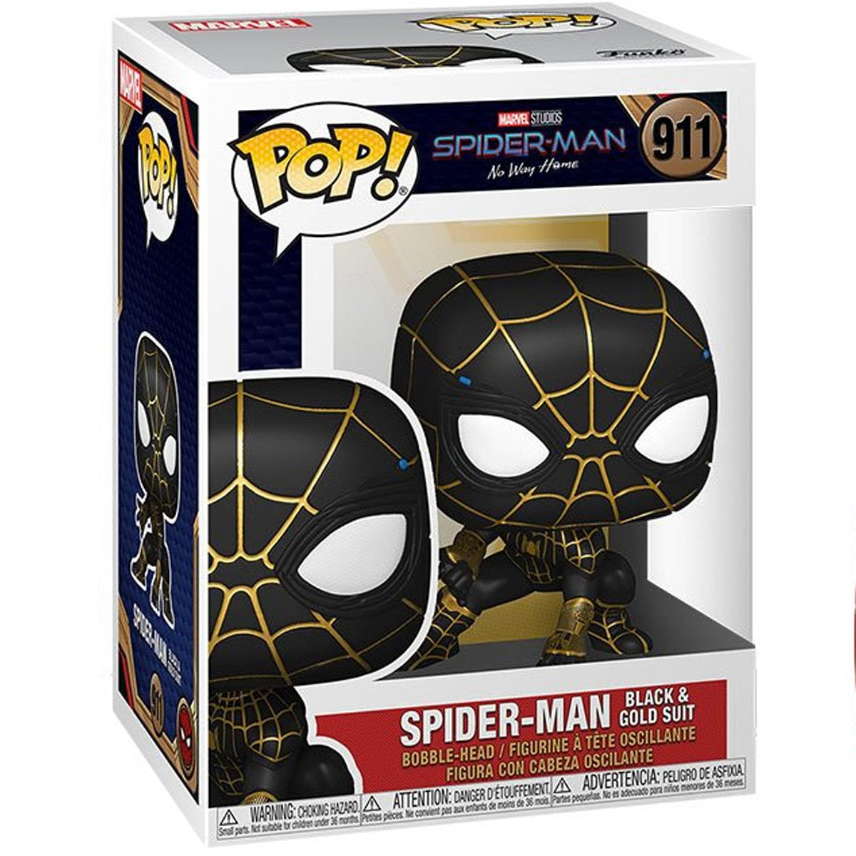 Spider-Man: No Way Home Spider-Man Black and Gold Suit Funko Pop! Vinyl Figure #911