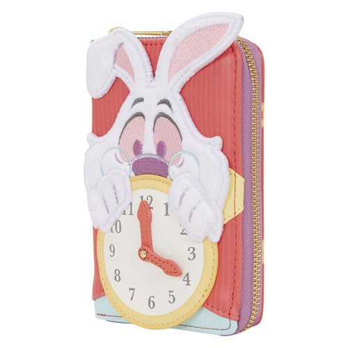 Alice in Wonderland White Rabbit Zip-Around Wallet