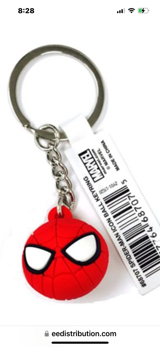 Spider-Man ball keychain