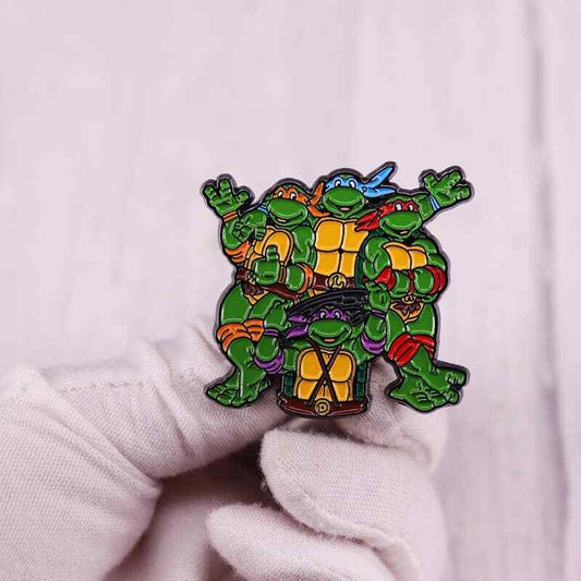 Cartoon Anime Film And Television Badge, Cute Little Turtles