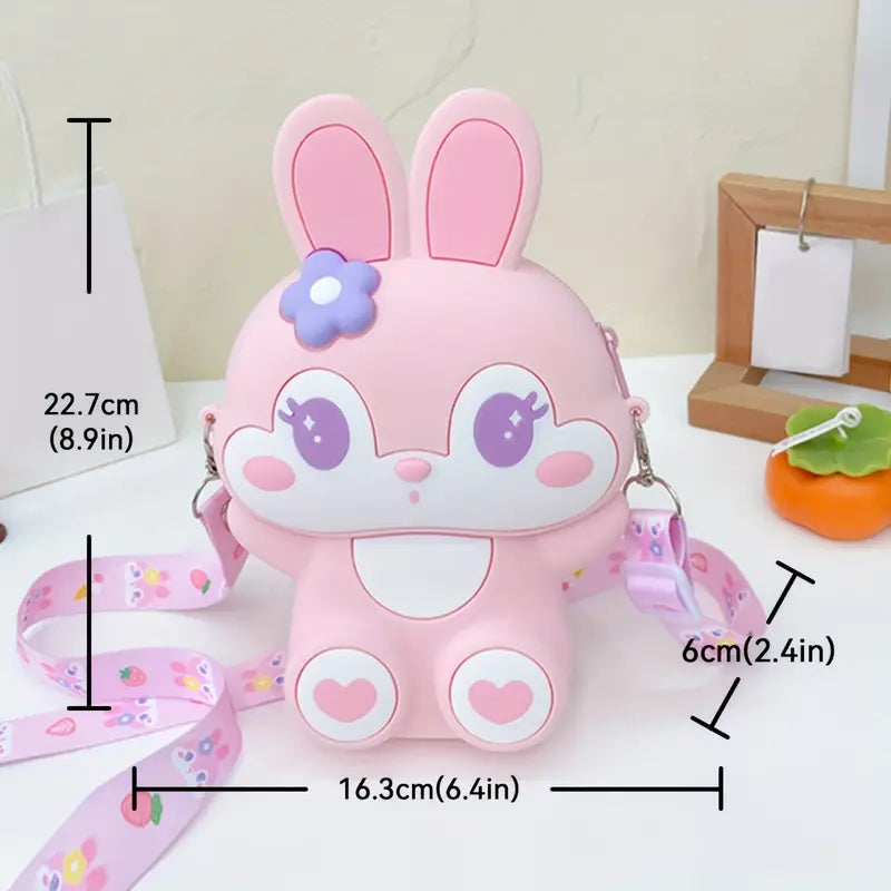 Rabbit 3D Cartoon Crossbody Bag