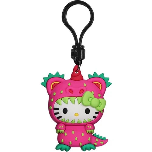 Hello Kitty Strawberry Red Kaiju 3D Foam Bag Clip